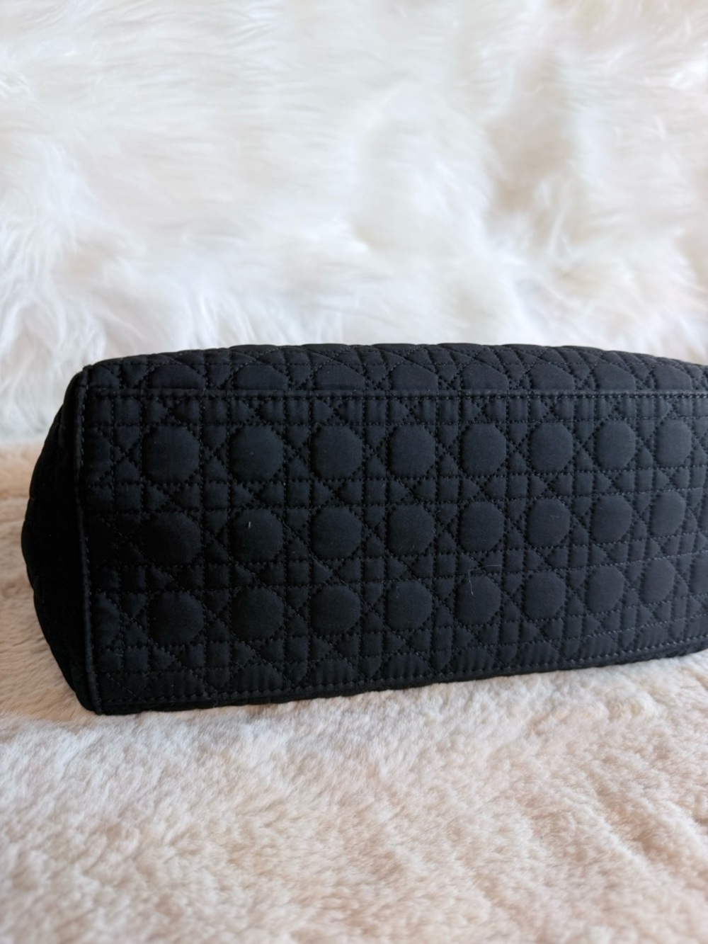 Dior Black Quilted Lady Dior Satchel with Gold Hardware Charms - Picture 13 of 14